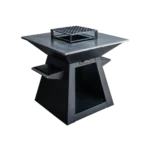 Vierkante zwarte barbecue van SteelWorkz